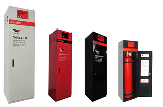 No network (cabinet) of HFC-227ea automatic fire extinguishing system